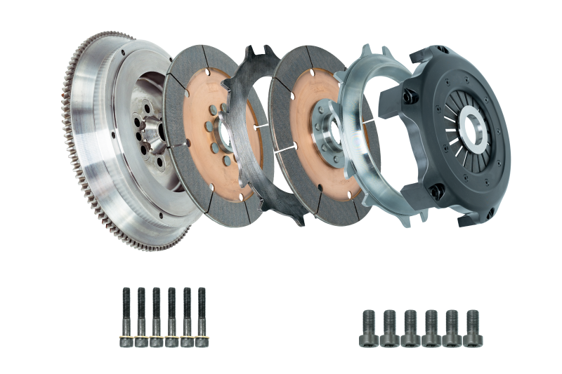 BMW 135i Twin Disc Clutch Kit - DKM Clutch - MRX Ceramic Twin Disc (215mm) with Flywheel - `11-`13